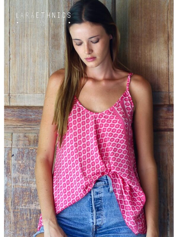 Silou Top Ikat Pink