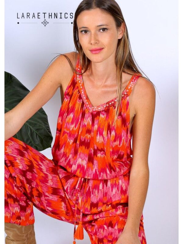 Jamu Top Ethnic Fushia