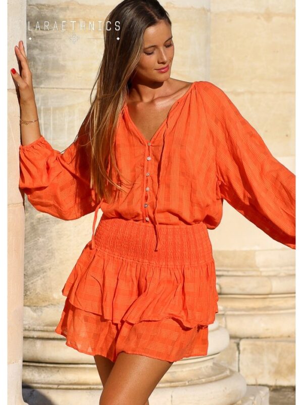 Panoli Skirt Square Orange