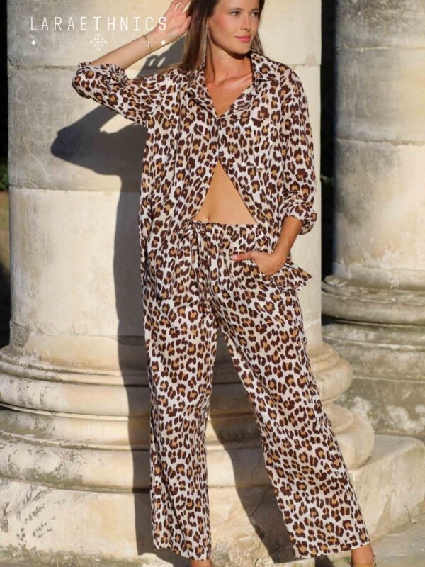 Axos Pants Leopard Sand