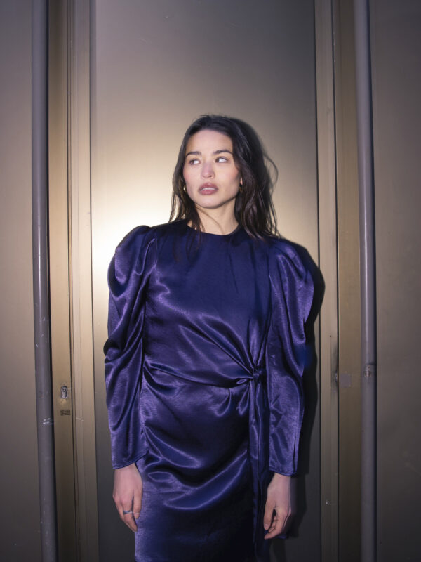 The Korner Satin Mini Dress