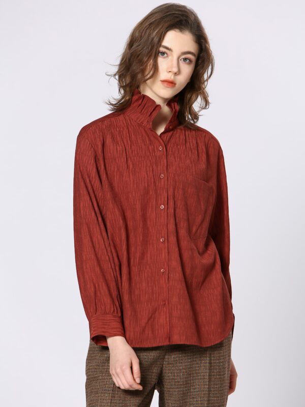 See U Soon Shirt with High Collar