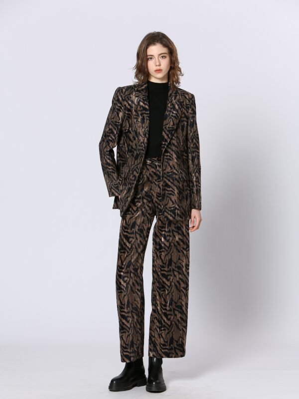See U Soon Velvet Print Blazer