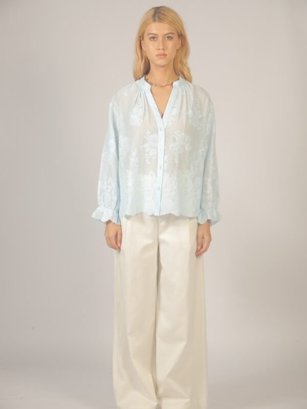 See U Soon Sky Embroidered top