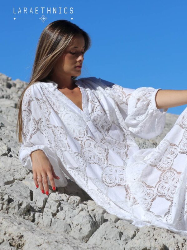 Olivia Dress Croisiere Blanc